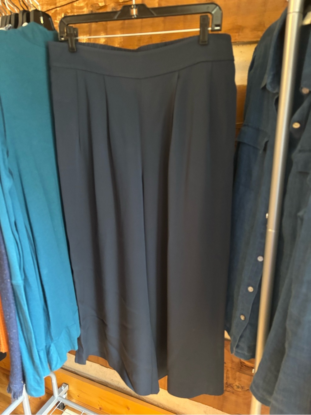 Kit and Ace Deep Navy wide leg pants